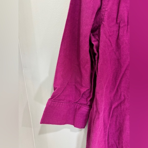 Orvis Linen Blend Shift Dress Sun Dress Sundress Knee Length Minimal Basic M - Picture 6 of 7